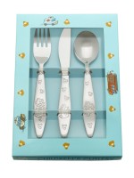 Zilverstad Emergency Vehicle 3pc Stainless Steel Childrens Cutlery Set