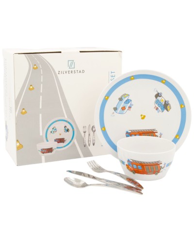 Zilverstad Emergency Vehicle 5pc Dinner Set image