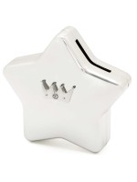 Zilverstad Silver plated Crown icon Star Money Box