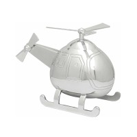Zilverstad Silver Colour Helicopter Money Box