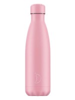 Chilly`s Pastel Pink Stainless Steel Thermal Bottle 500ml Chilly`s Pastel Pink Stainless Steel Thermal Bottle 500ml