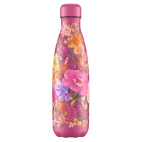 Chilly`s Floral Multi Meadow Stainless Steel Reusable Bottle 500ml