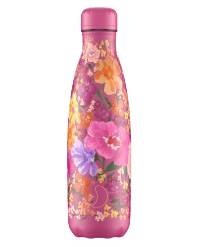 Chilly`s Floral Multi Meadow Stainless Steel Reusable Bottle 500ml Tableware, Homewares, Brand New , Christmas Gifts, Chilly`s Bottles image