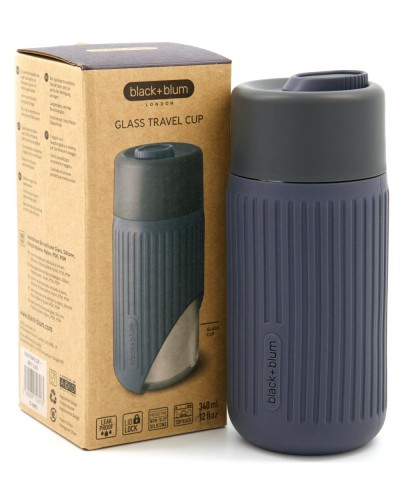 Black + Blum Glass Travel Cup Grey / Slate image