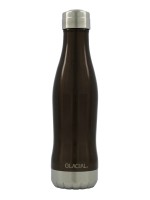 Glacial Black Metallic Stainless Steel Thermal Bottle