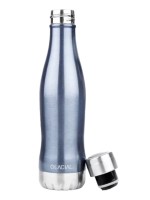 Glacial Blue Metallic Stainless Steel Thermal Bottle