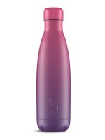 Chilly's Purple and Fuchia Gradient Stainless Steel Bottle 500ml