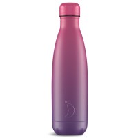 Chilly's Purple and Fuchia Gradient Stainless Steel Bottle 500ml