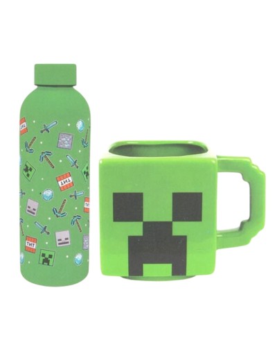 Showing image for Minecraft Icon App Stainless Steel Bottle & Creeper Porcelain 3D Mug Set Minecraft Icon App Stainless Steel Bottle & Creeper Porcelain 3D Mug Set image