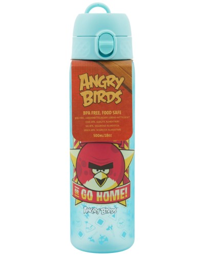 ION8 Angry Birds Go Big Or Go Home Recyclon Leak Proof Slim Water Bottle, Aqua 500ml Tableware, Homewares, Brand New , Christmas Gifts, Bottle image