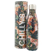 Chilly`s Leopard Tropical Edition, Stainless Steel Thermal Bottle 750ml