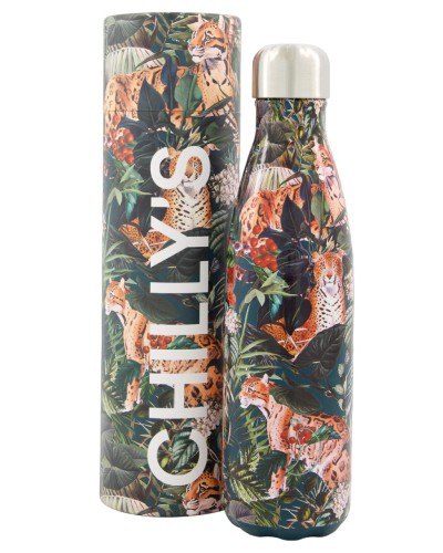 Showing image for Chilly`s Leopard Tropical Edition, Stainless Steel Thermal Bottle 750ml Chilly`s Leopard Tropical Edition, Stainless Steel Thermal Bottle 750ml Tableware, Homewares, Brand New , Christmas Gifts image