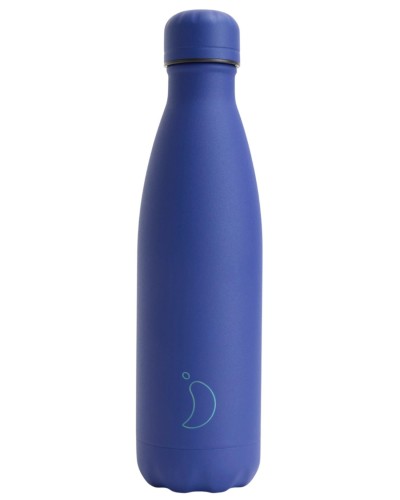 Chilly`s Blue Matte Edition Stainless Steel Thermal Bottle 500ml image