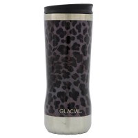 Glacial Black Leopard Stainless Steel Tumbler