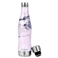 Glacial Pink Marble Stainless Steel Thermal Bottle