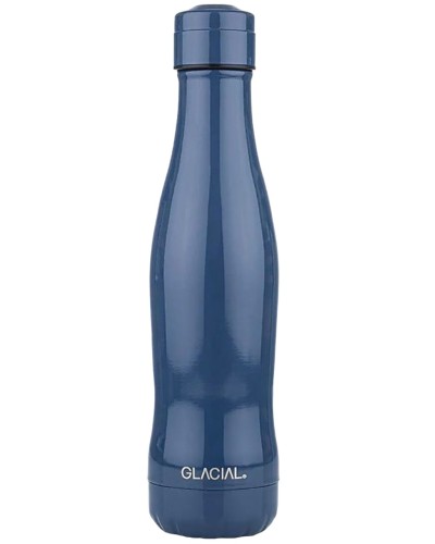 Glacial Covered Navy Stainless Steel Thermal Bottle Tableware, Homewares, Brand New , Christmas Gifts, Glacial Bottles image