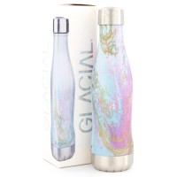 Glacial Golden Rainbow Marble Stainless Steel Thermal Bottle