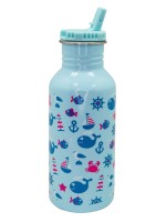 Nerthus Whales Ultralight Aluminum Bottle and Straw 500 ml