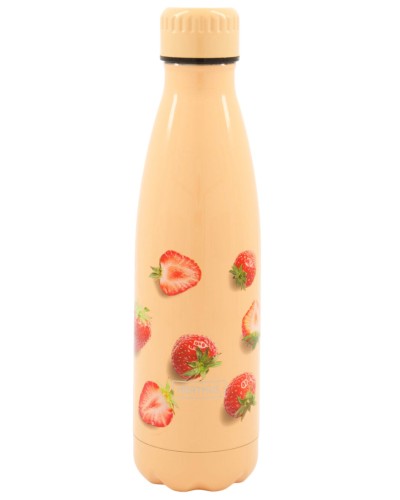 Nerthus Strawberries Double Wall Stainless Steel Thermos Bottle 500ml image