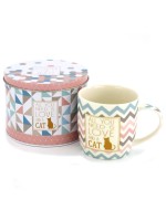 Easy Life All You Need is Love and a Cat Porcelain Mug in Tin Easy Life All You Need is Love and a Cat Porcelain Mug in Tin