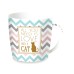 Easy Life All You Need is Love and a Cat Porcelain Mug in Tin image
