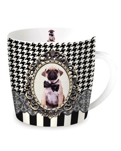 Showing image for Easy Life Barocco Dogs Porcelain Mug in Tin. VERS A Easy Life Barocco Dogs Porcelain Mug in Tin. VERS A Tableware, Homewares, Brand New , Christmas Gifts, mugs image