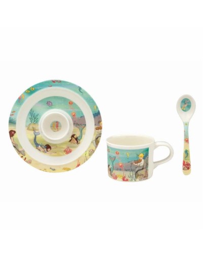 Showing image for Belle and Boo Mermaid Egg cup Plate - Spoon- Cup 3pc Melamine Set Belle and Boo Mermaid Egg cup Plate - Spoon- Cup 3pc Melamine Set image