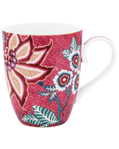 Showing image for Pip Studio Flower Festival Mug Dark Pink 350ml Pip Studio Flower Festival Mug Dark Pink 350ml Tableware, Royal Albert , Homewares, Brand New , mugs, Pip Studio image