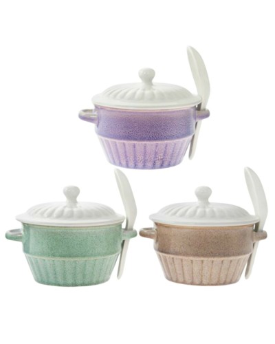 Leonardo Soup Bowl and Spoon x 1. ( 3 Colours Available ) Tableware, Brand New , mugs image