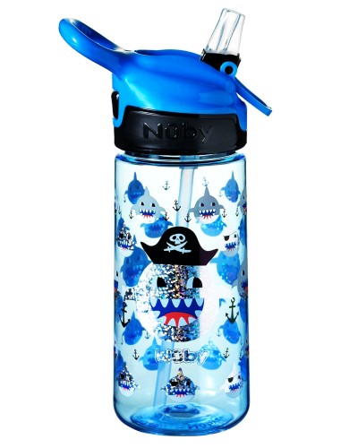 Showing image for Nuby Shark Design, Bpa Free, Shatter-Proof, Kids Tritan Water Bottle 540ml Nuby Shark Design, Bpa Free, Shatter-Proof, Kids Tritan Water Bottle 540ml image
