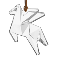 Waterford Origami Pegasus Glass Tree Ornament. Waterford Origami Pegasus Glass Tree Ornament.
