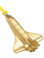Waterford Golden Rocket Ship Christmas Ornament Waterford Golden Rocket Ship Christmas Ornament