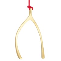 Waterford Golden Wishbone Christmas Ornament