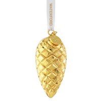 Waterford Golden Fir Cone Christmas Ornament