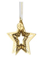 Waterford Golden 3D Star Tree Ornament. Waterford Golden 3D Star Tree Ornament.