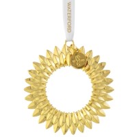 Waterford Golden Wreath Christmas Ornament 2022
