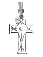 Waterford Cross Crystal Glass Tree Ornament. Waterford Cross Crystal Glass Tree Ornament.