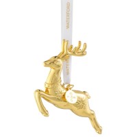 Waterford Golden Reindeer Tree Ornament.