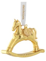 Waterford Gold Rocking Horse Tree Ornament. Waterford Gold Rocking Horse Tree Ornament.
