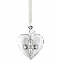 Waterford Silver Heart Tree Ornament.