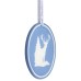 Wedgwood Christmas Cameo Reindeer Jasperware Ornament image