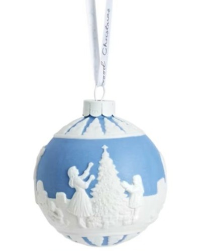 Wedgwood Dressing the Tree Blue Jasper Christmas Tree Decoration image