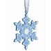 Wedgwood Blue Snowflake Jasper Tree Decoration Christmas 2023 image