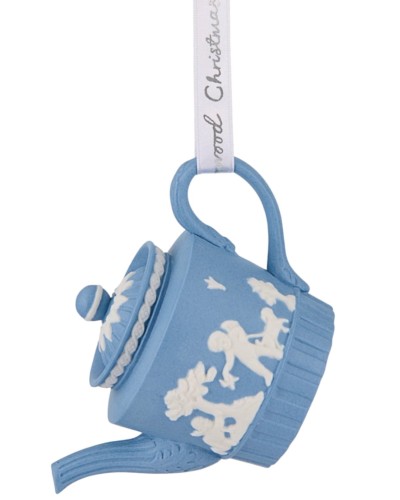 Wedgwood Iconic Teapot Jasper Christmas Tree Decoration Wedgwood, Homewares, Wedgwood , Christmas Decorations, Brand New , Christmas All, Christmas Decorations image