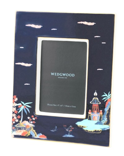 Wedgwood Wonderlust Blue Pagoda Photo Frame (Photo: 4 x 6") image