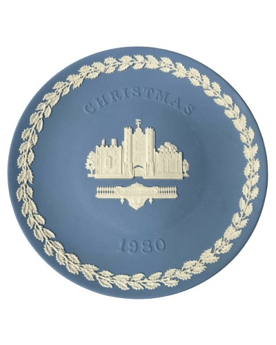 Showing image for Wedgwood St James`s Palace White on Blue Jasperware Christmas Plate 1980 Wedgwood St James`s Palace White on Blue Jasperware Christmas Plate 1980 Wedgwood, Collectors Plates, Homewares, Wedgwood , Collectors Plates, Wedgwood Collectors Plates, Wedgwood Jasperware, Pre Owned, Christmas Gifts image