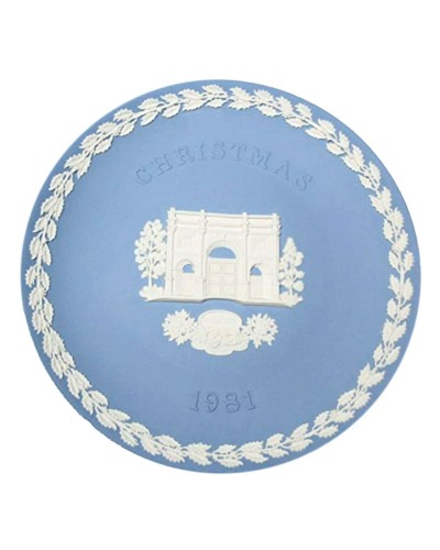 Showing image for Wedgwood Marble Arch White on Blue Jasperware Christmas Plate 1981 Wedgwood Marble Arch White on Blue Jasperware Christmas Plate 1981 Wedgwood, Homewares, Wedgwood Collectors Plates, Wedgwood Jasperware, Pre Owned, Christmas All, Christmas Gifts image