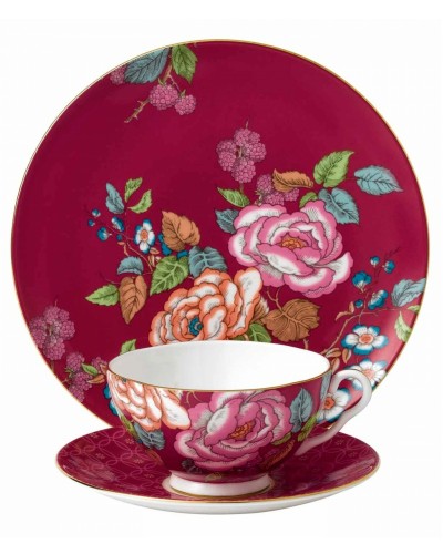 Wedgwood Tea Garden Raspberry 3-Piece Set Wedgwood, Wedgwood, Homewares, Wedgwood , Brand New , Christmas Gifts, Wedding Gifts image