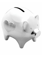 Wedgwood Vera Wang Baby Collection Silver Plated Piggy Bank