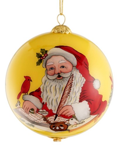 Belleek Living Santa's List Glass Bauble Christmas Decorations, Brand New , Belleek Living, Belleek Living, Christmas All, Christmas Decorations image